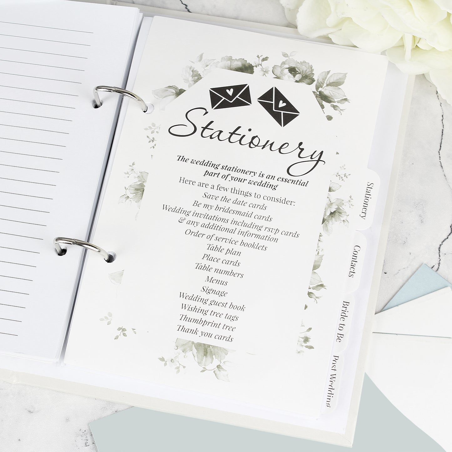 Personalised Floral Watercolour Wedding Planner