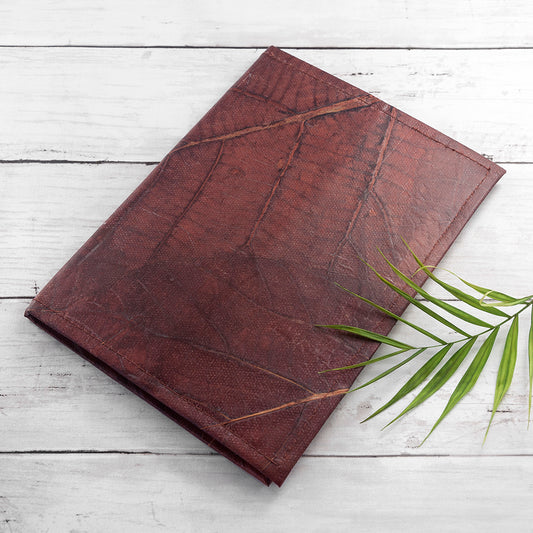 Leaf Leather A5 Notebook