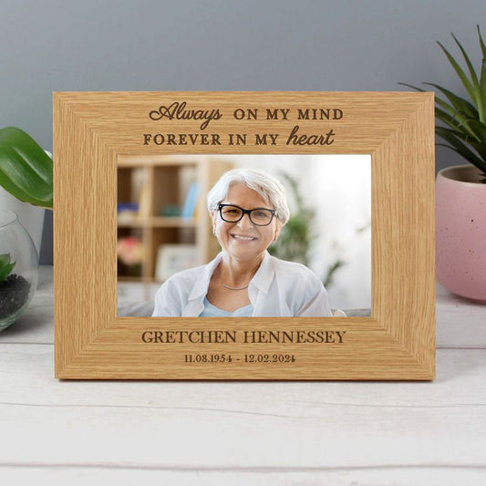 Personalised Forever In My Heart Memorial Photo Frame