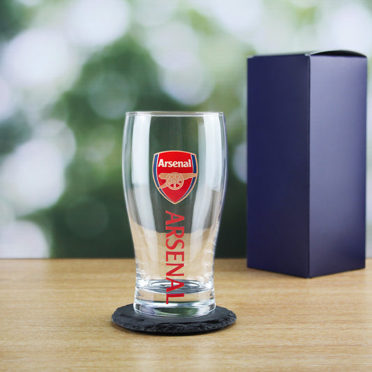 Personalised Official Arsenal F.C. Tulip Pint Glass