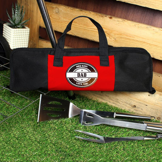 Stainless Steel BBQ Tool Set In Personalised Bag