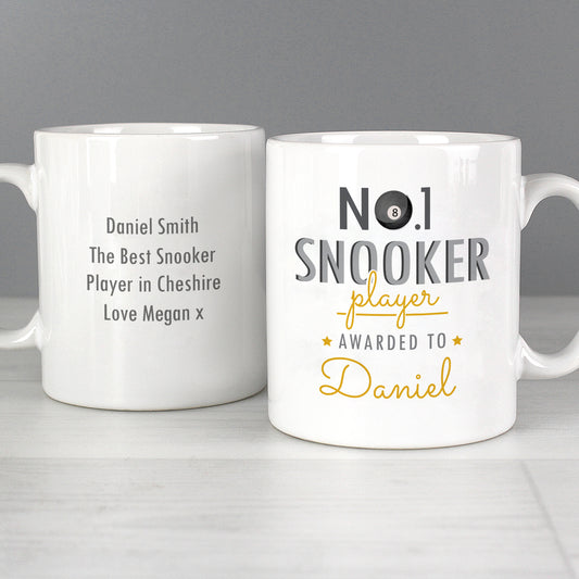 Personalised No.1 Snooker Player Mug