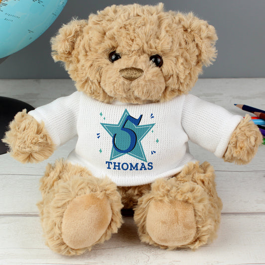 Personalised Any Age Birthday Teddy Bear