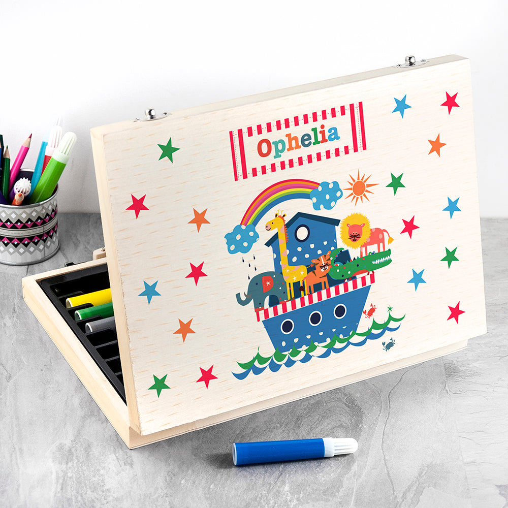 Personalised Noah's Ark Colouring Set