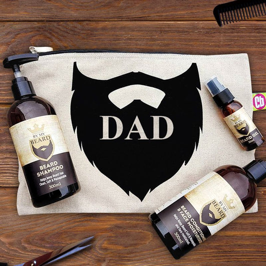 Cruelty Free Beard Care Kit In Personalised Zip Bag