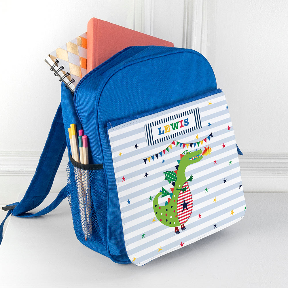 Personalised Dragon Design Child's Backpack