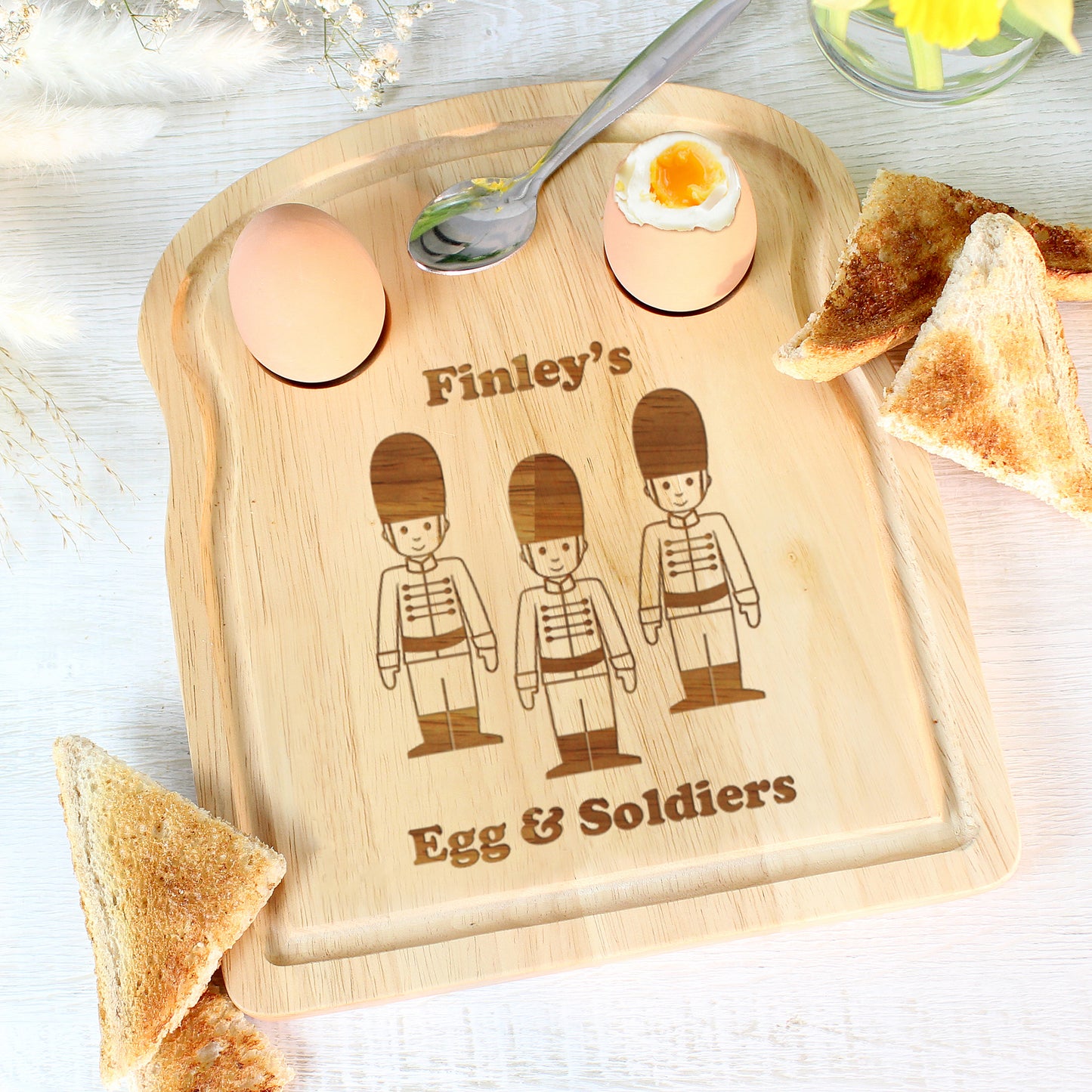 Personalised Egg & Soldiers Breakfast Board