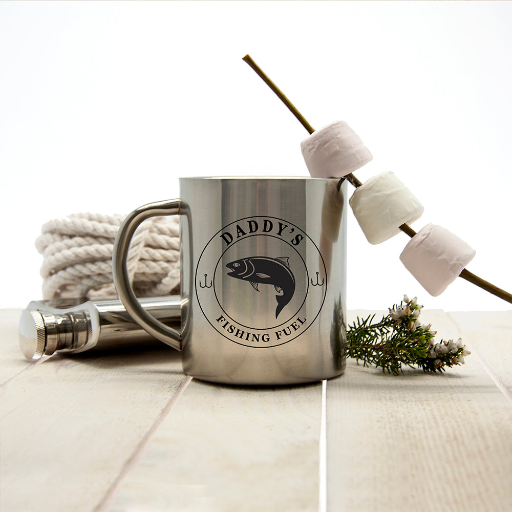 Personalised Fishing Fuel Outdoor Mug