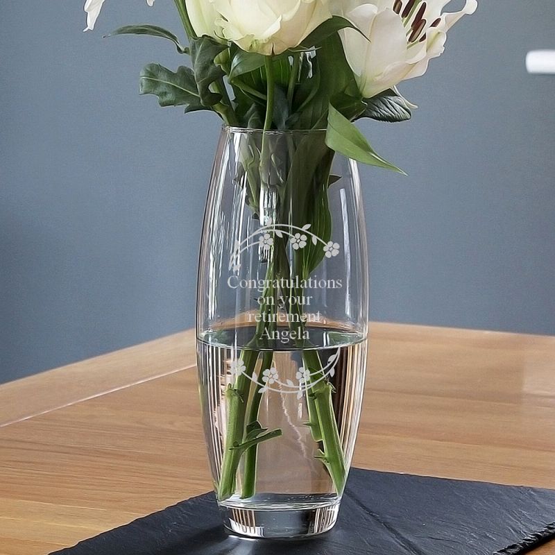 Personalised Floral Bullet Vase