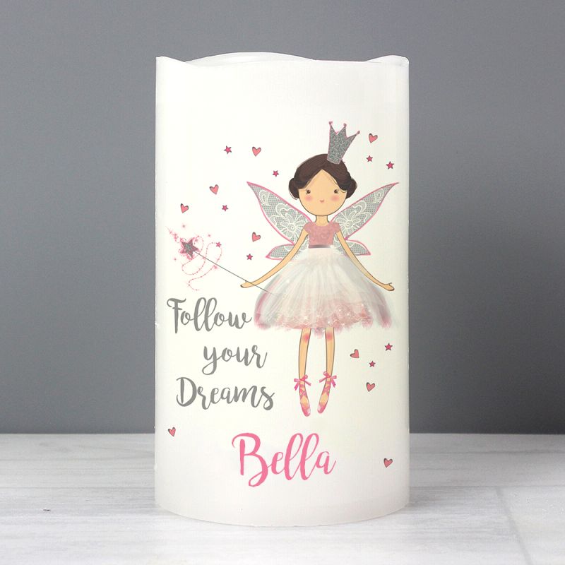 Personalised Follow Your Dreams Fairy LED Candle