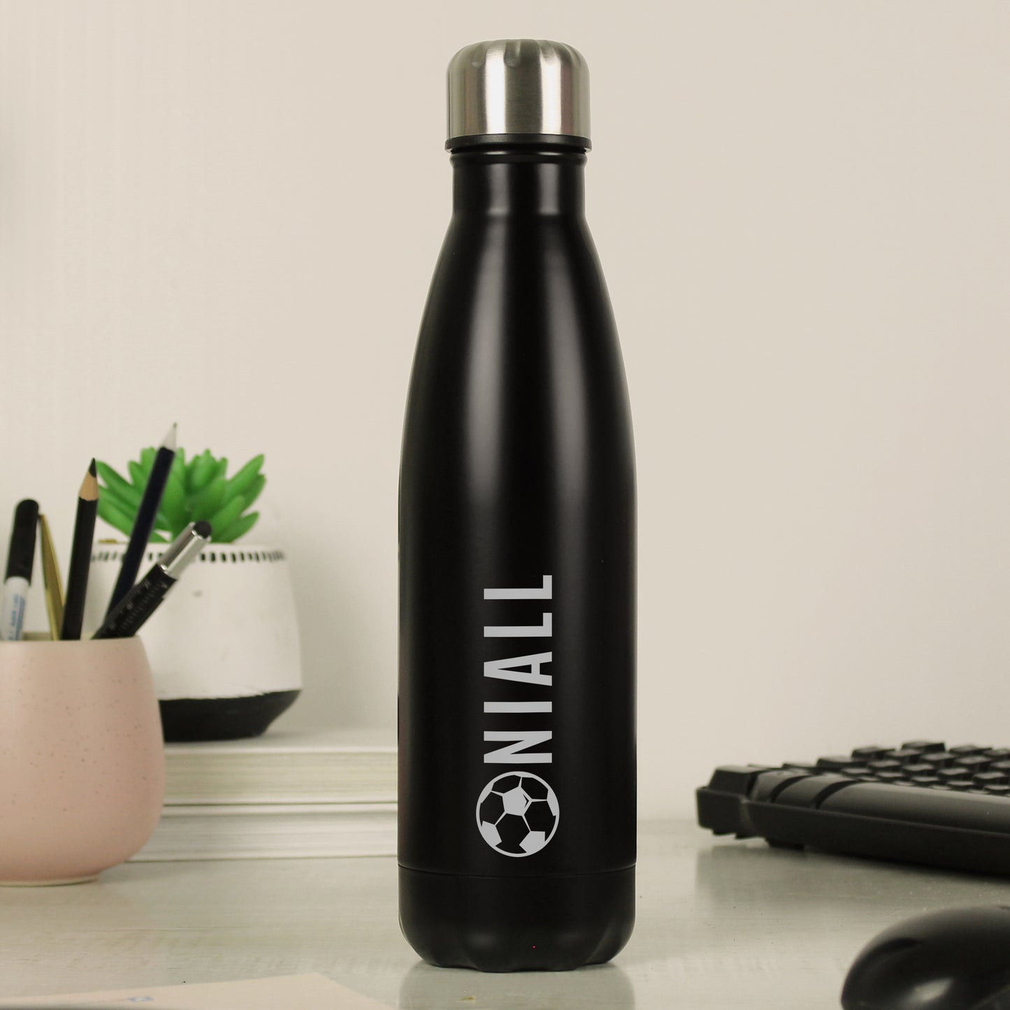 Personalised Football Themed Insulated Drinks Bottle