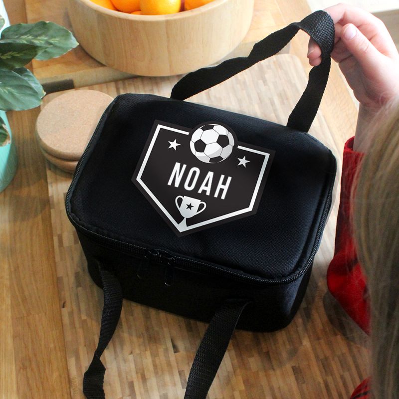 Personalised Football Themed Lunch Bag