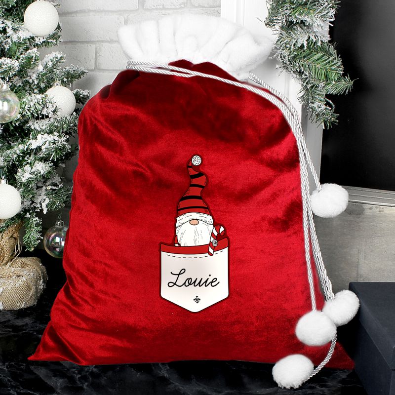 Personalised Gonk Chistmas Gift Sack