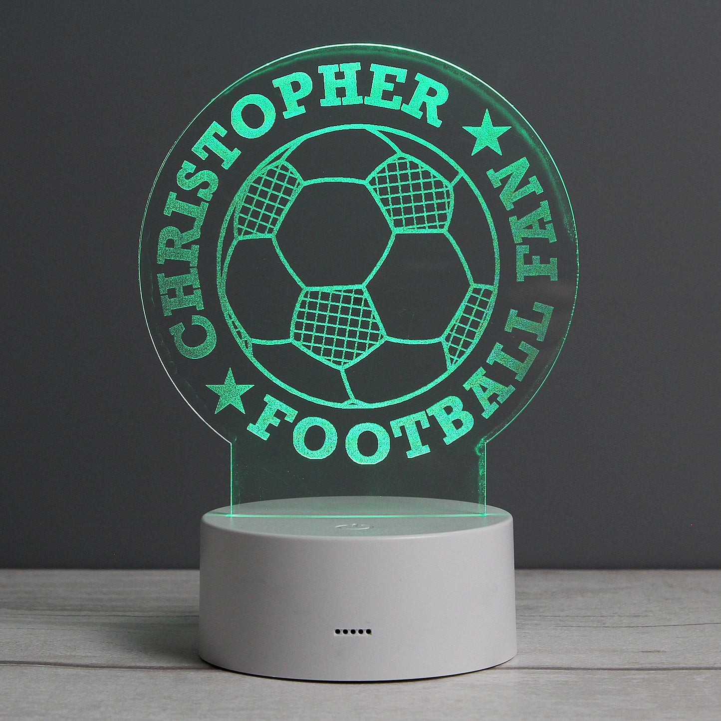 Personalised Football LED Colour Changing Light