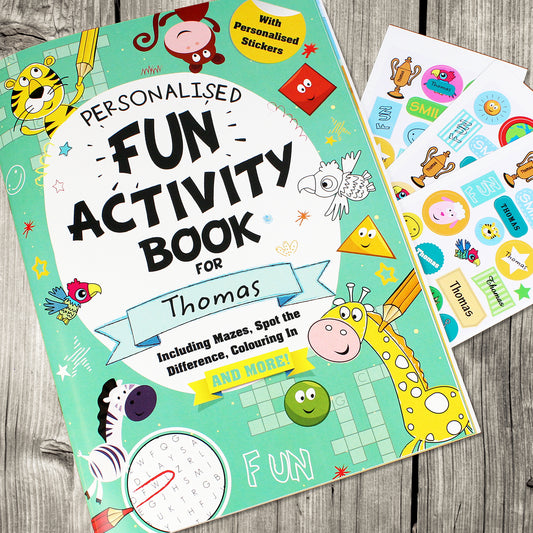 Personalised Activity Book With Stickers