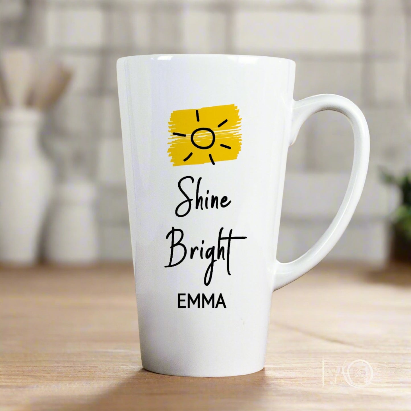 Personalised Shine Bright Latte Mug