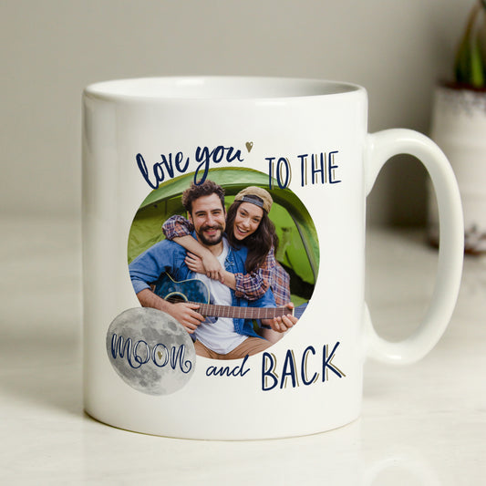 Personalised Love You To The Moon & Back Photo Mug