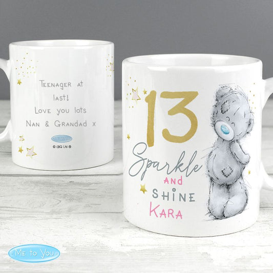 Personalised Me To You Sparkle & Shine Birthday Mug