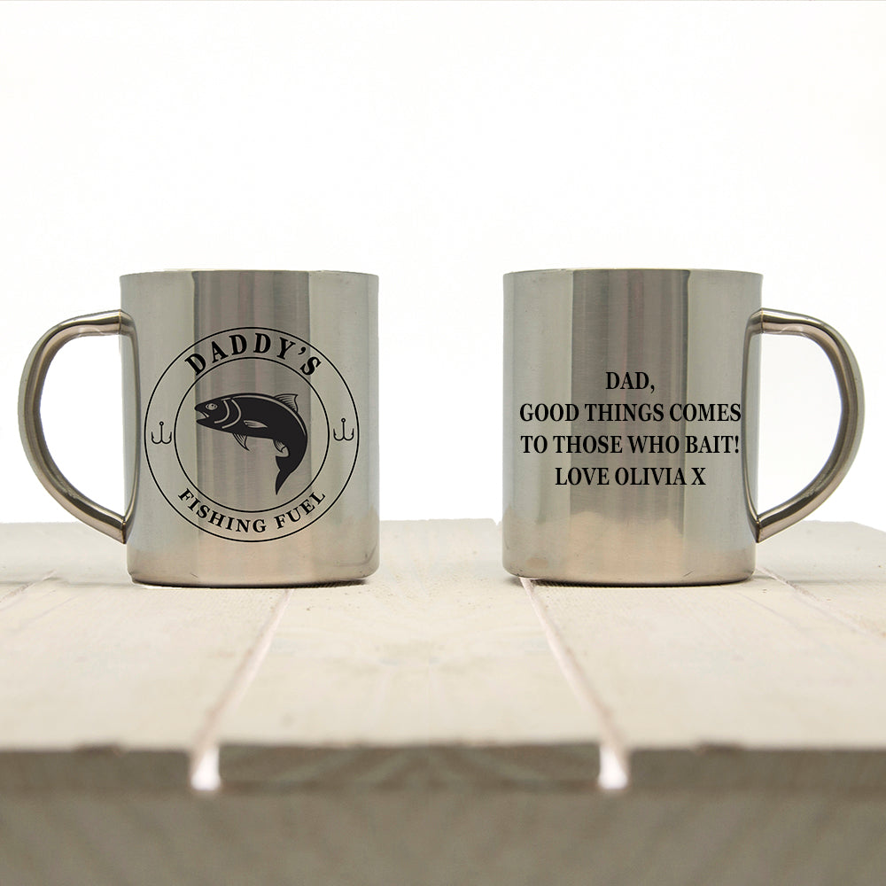 Personalised Fishing Fuel Outdoor Mug