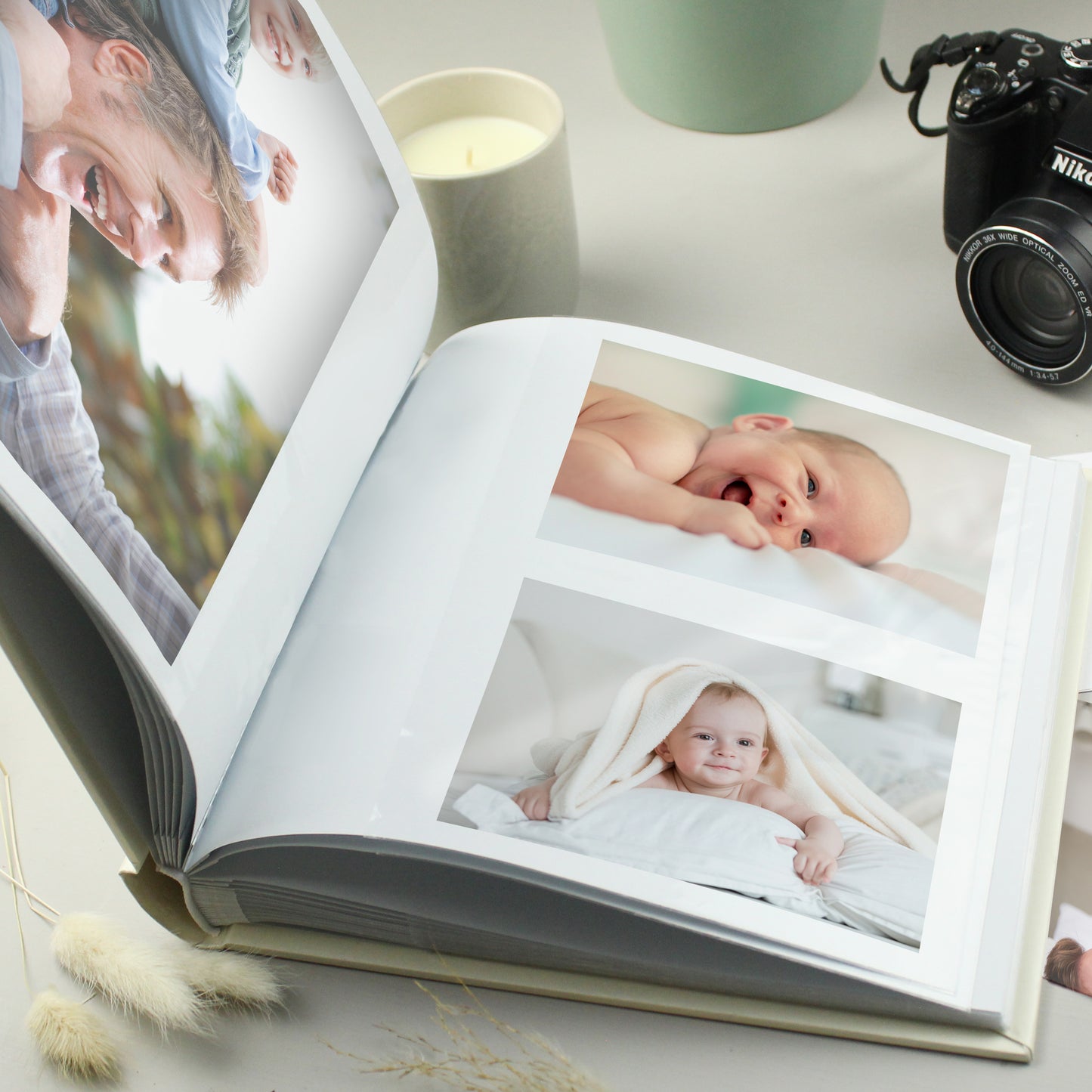 Personalised Silver Cross Design Photo Album