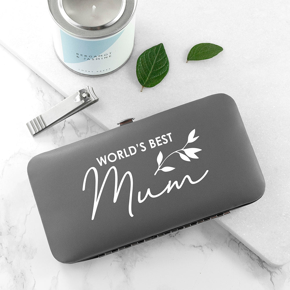 Personalised World's Best Mum Manicure Set