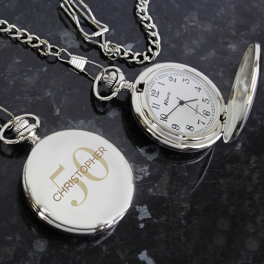 Personalised Any Birthday Pocket Watch