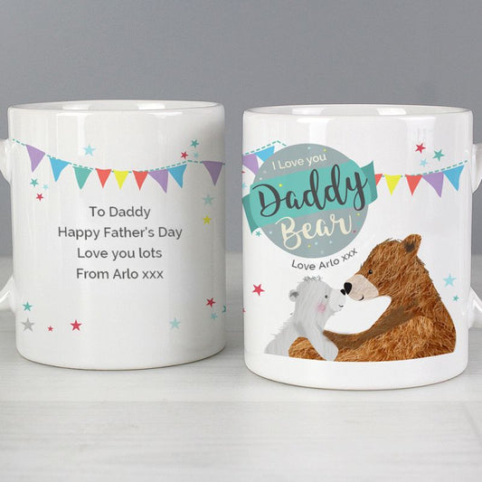 Personalised Love You Daddy Bear Mug