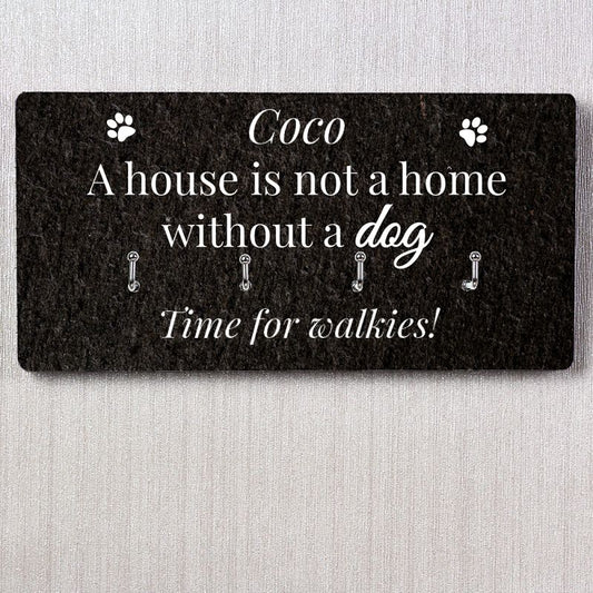 Personalised Dog Lead Hooks Plaque