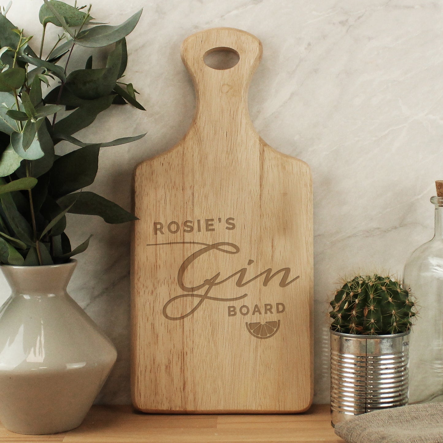 Personalised Wooden Gin Board