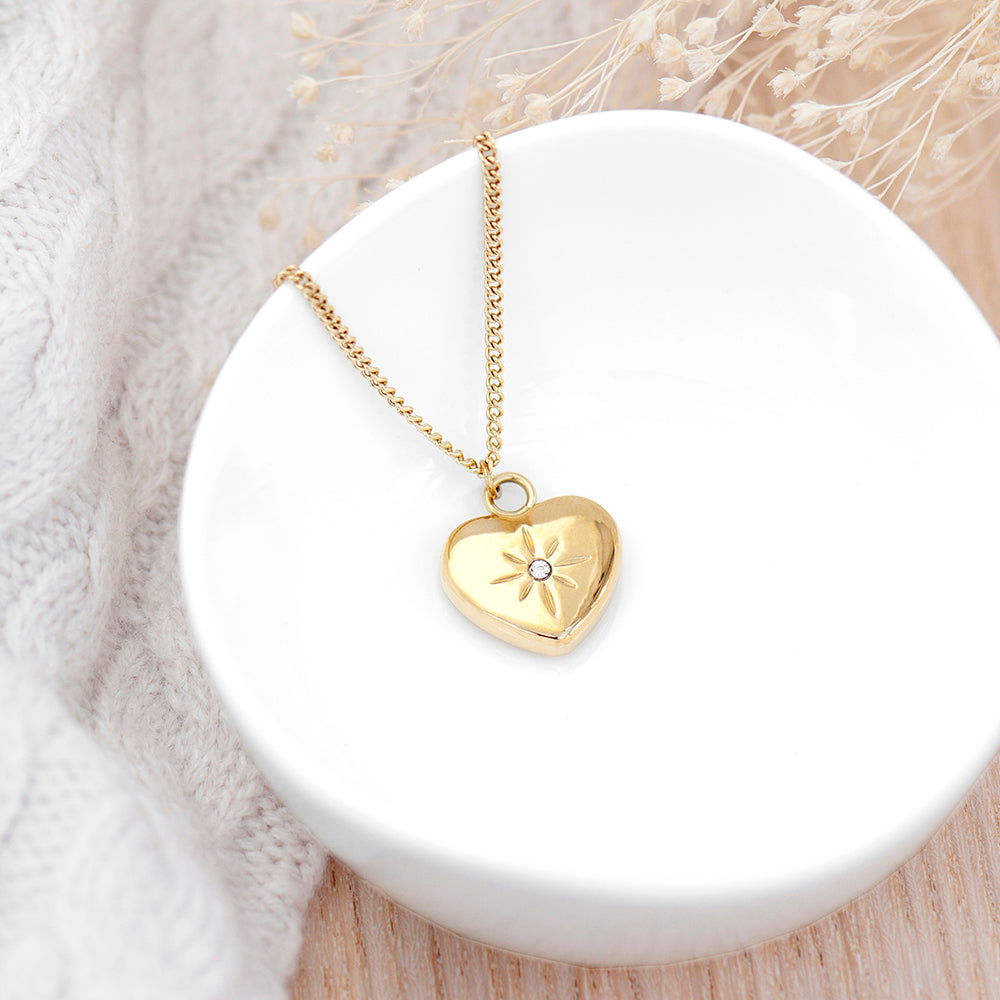 Personalised Celestial Heart Necklace