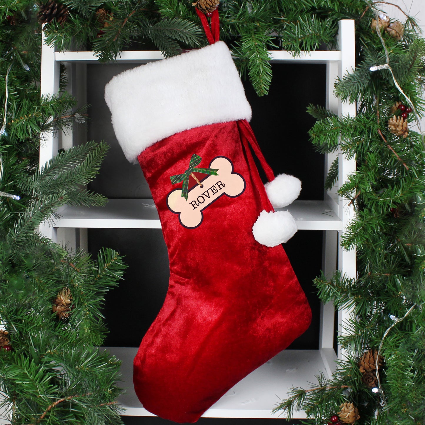 Personalised Dog's Christmas Stocking