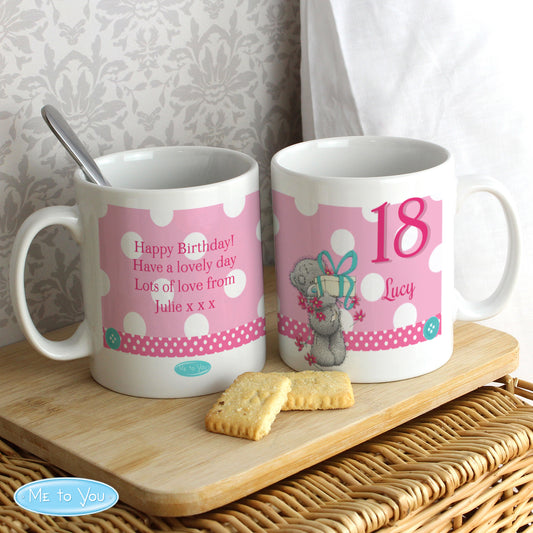 Personalised Pink Me To You Birthday Mug