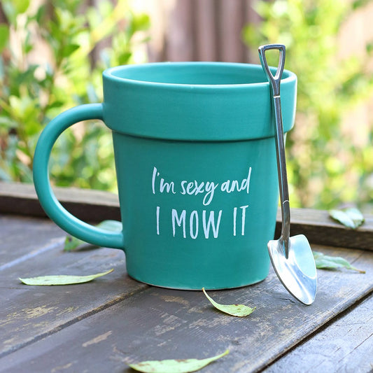 Sexy And I Mow It Gardener's Mug And Spoon Set