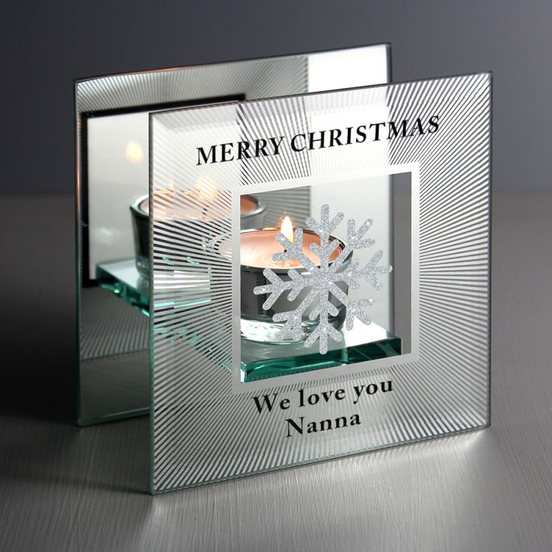 Personalised Snowflake Tealight Holder