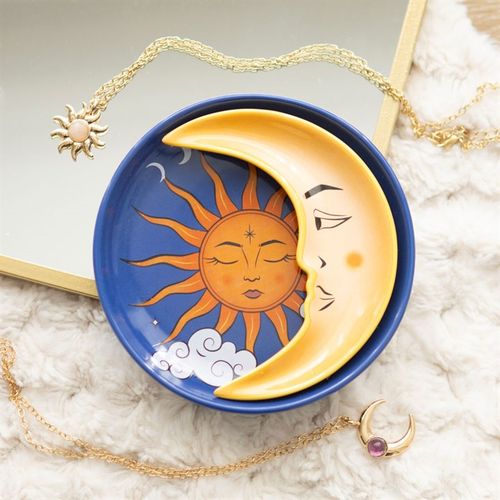 Sun And Moon Ceramic Stacking Trinket Dishes