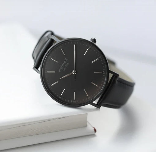 Men's Architect Contactless Payment Watch Engraved With Own Handwriting