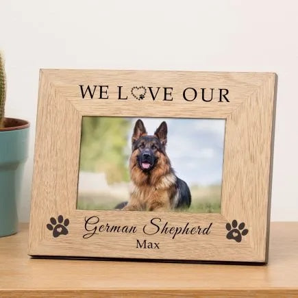 Personalised We Love Our Dog Photo Frame