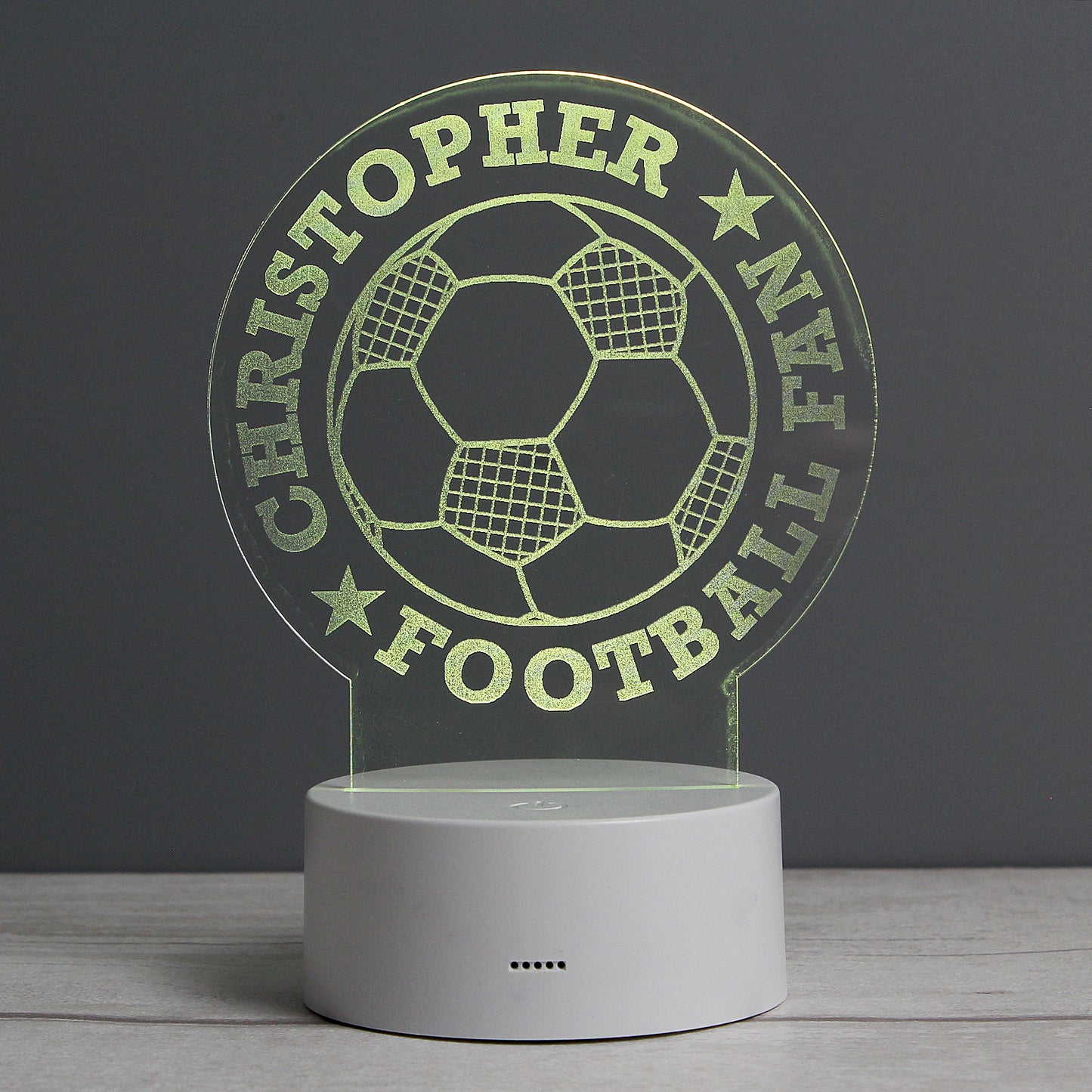 Personalised Football LED Colour Changing Light