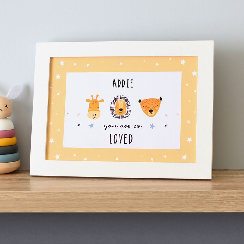 Personalised So Loved Framed Print